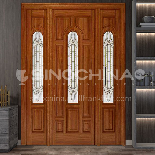 G North American walnut luxury classic style new style outdoor gate entrance gate log door anti-theft security door 21